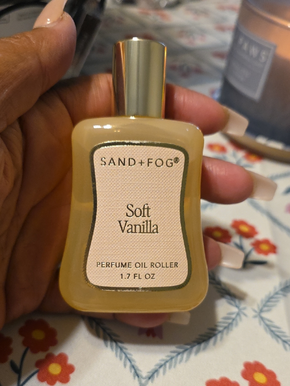 SAND+FOG Soft Vanilla Perfume Oil Roller — Cream